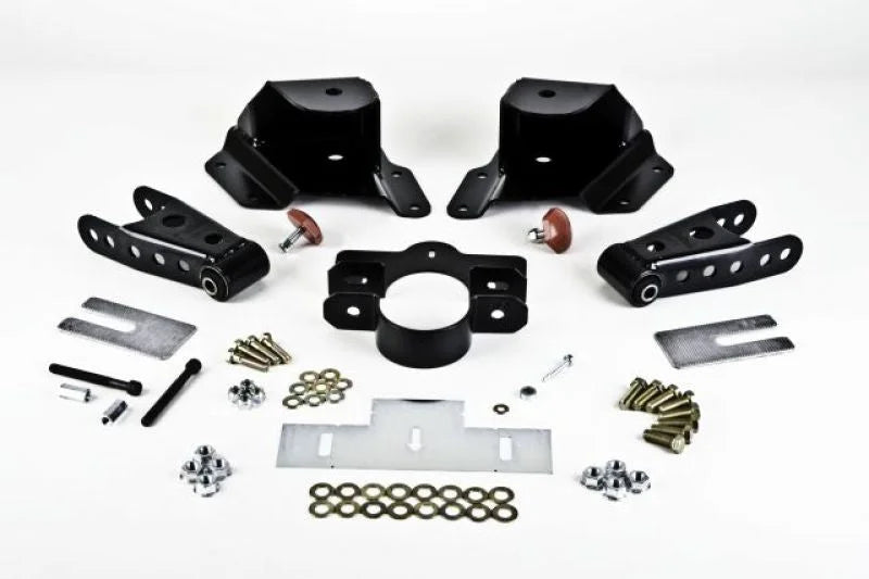 Belltech SHACKLE AND HANGER KIT 99-06 GM/GMC 1500 EXT CAB 3inch - Side View