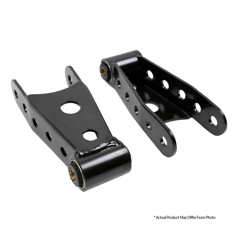 Belltech Shackle kit 2011+ Chevrolet Silverado/Sierra 3/4 Ton Pickup 1in Rear Drop - Side View