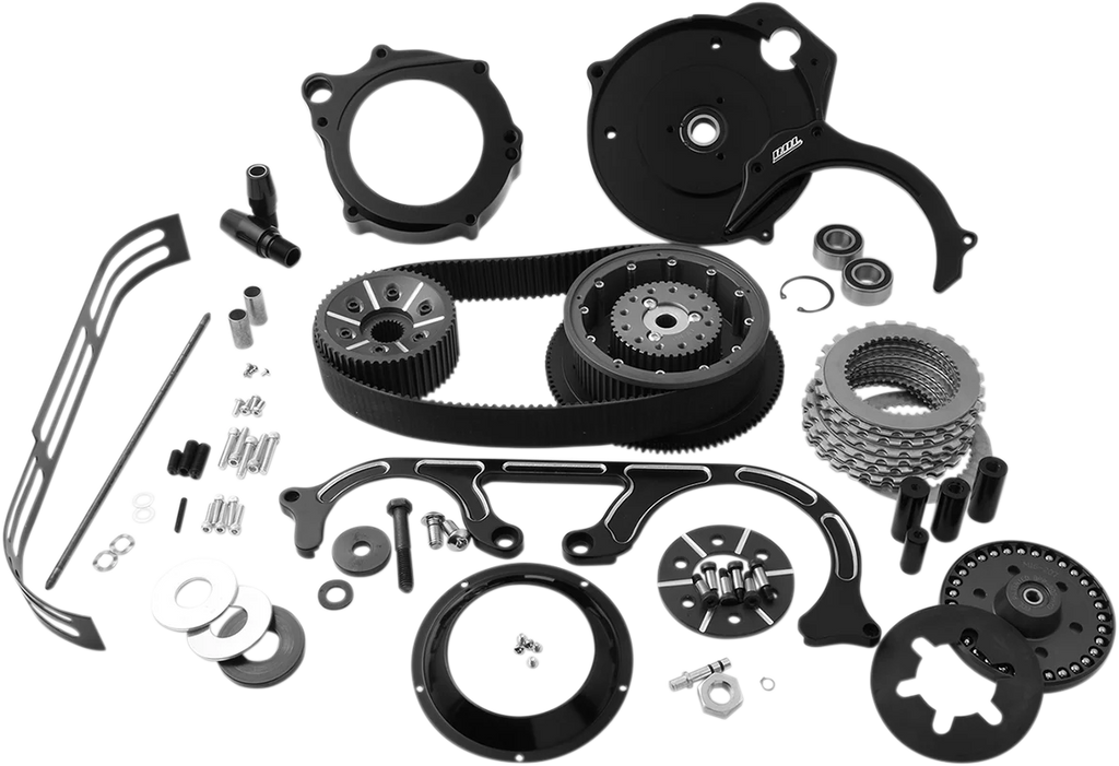 Belt Drives 2" Drive Belt - Black TC2PB-2-B - Side View