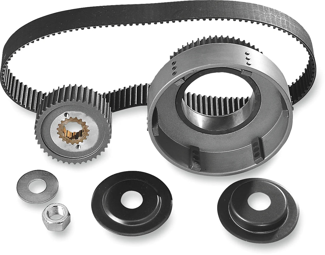 Belt Drives 8mm/1.5" Primary Belt Drive - Kick Start - '36-'54 62-39TK-1 - Side View