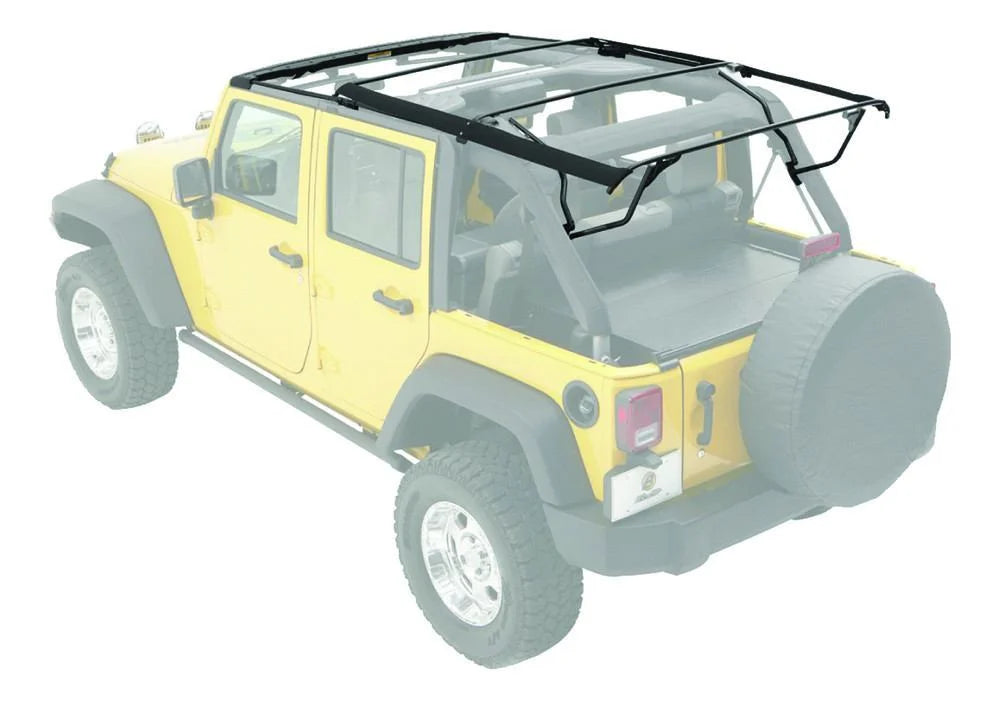 Bestop Bow & Frame Hardware Kit (Factory Style Replacement) 55001-01 fits 2007-2017 Jeep Wrangler - Side View