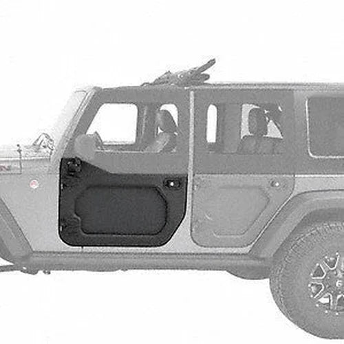 Bestop CORE Doors (Front Left Lower Door , Black) 587.29 fits 2007-2017 Jeep Wrangler - Side View