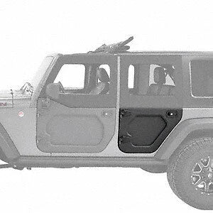 Bestop Core Doors (Rear Left Lower Door, Black) 587.31 fits 2007-2017 Jeep Wrangler - Detail View