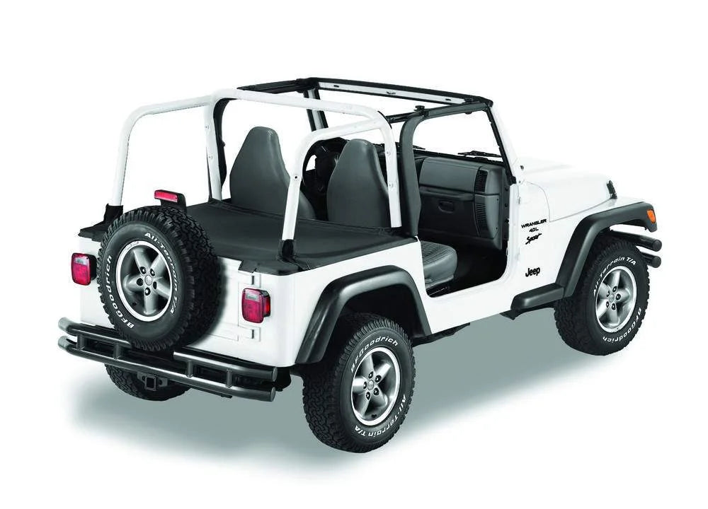Bestop Deck Cover (Black Diamond) 90024-35 fits 2004-2006 Jeep Wrangler - Side View