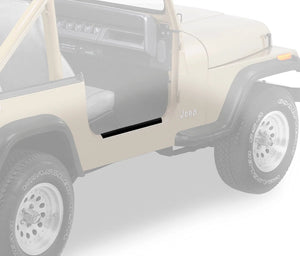 Bestop Door Sill Entry Guards - '07-18 Wrangler JK (Black) 51051-01