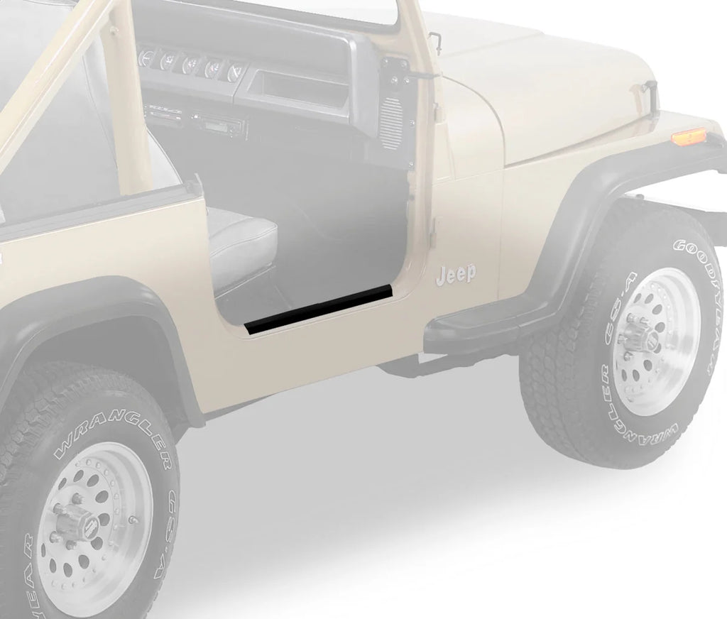 Bestop Door Sill Entry Guards - '97-06 Wrangler TJ (Black) 51049-01