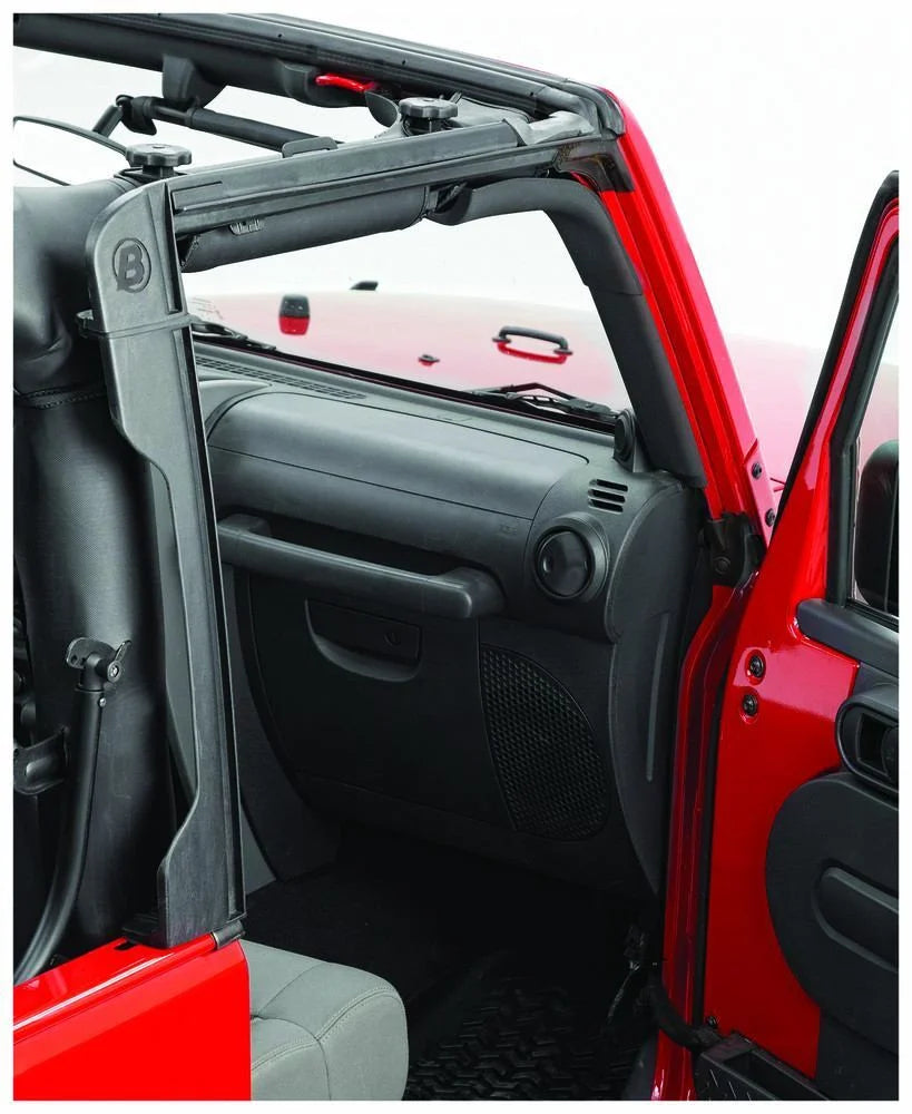 Bestop Door Surrounds (Set of 4) 55011-01 fits 2010-2017 Jeep Wrangler - Side View