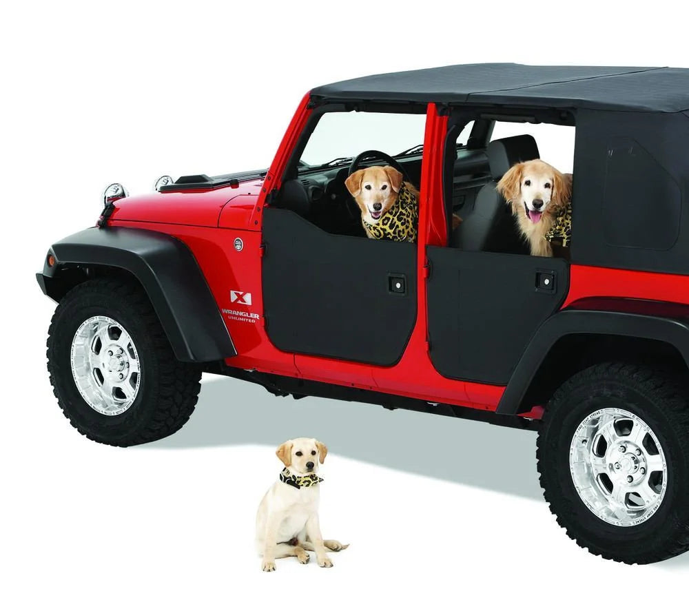 Bestop Element Panels - (Front Doors; Black) 51803-01 fits 2007-2017 Jeep Wrangler