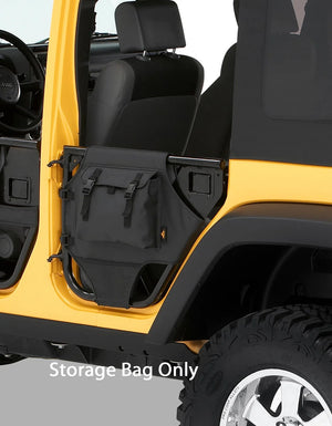 Bestop Element Storage Panels - '07-18 Wrangler JK 4-Door (Rear Doors; Black Diamond) 51814-35