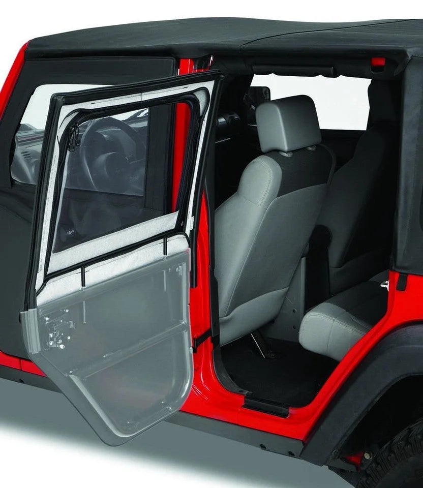 Bestop Element Upper Doors - (Black Diamond) 51793-35 fits 1997-2006 Jeep Wrangler