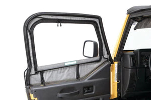 Bestop Fabric Door Skins - '97-06 Wrangler TJ (Black Denim) 53121-15