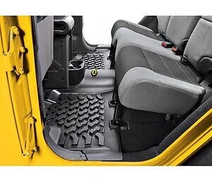 Bestop Floor Mats - Rear (Black) 51504-01 fits 2007-2017 Jeep Wrangler - Main Product View