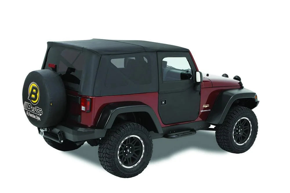 Bestop Full Fabric Doors - (Front Doors; Black Diamond) 51798-35 fits 2007-2017 Jeep Wrangler