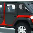Load image into Gallery viewer, Bestop Full Fabric Doors - (Rear Doors; Black Diamond) 51799-35 fits 2007-2017 Jeep Wrangler - Side View