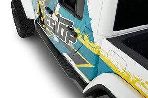 Bestop Granite Series Rock Rail (Matte Black) 44972-01 fits 2020-2022 Jeep Gladiator - Side View