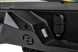Bestop Granite Series(TM) Bumper - Rear (Modern Profile; Matte Black) 44962-01 fits 2020-2022 Jeep Gladiator - Side View