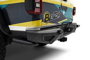 Bestop Granite Series(TM) Bumper - Rear (Modern Profile; Matte Black) 44962-01 fits 2020-2022 Jeep Gladiator - Back View