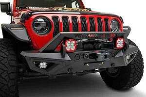 Bestop Granite Series(TM) Front Bumper 44960-01 fits 2018-2022 Jeep Gladiator / Wrangler - Side View