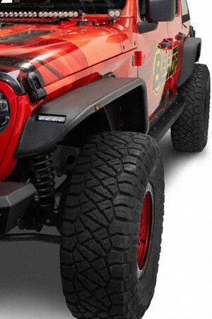 Bestop Granite Series(TM) Front Fender Flares 49660-01 fits 2018-2022 Jeep Gladiator / Wrangler - Side View