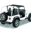 Load image into Gallery viewer, Bestop Header Bikini (Black Denim) 52525-15 fits 1997-2002 Jeep Wrangler TJ