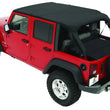 Load image into Gallery viewer, Bestop Header Bikini (Black Diamond) 52581-35 fits 2007-2009 Jeep Wrangler JK 4-Door - Side View