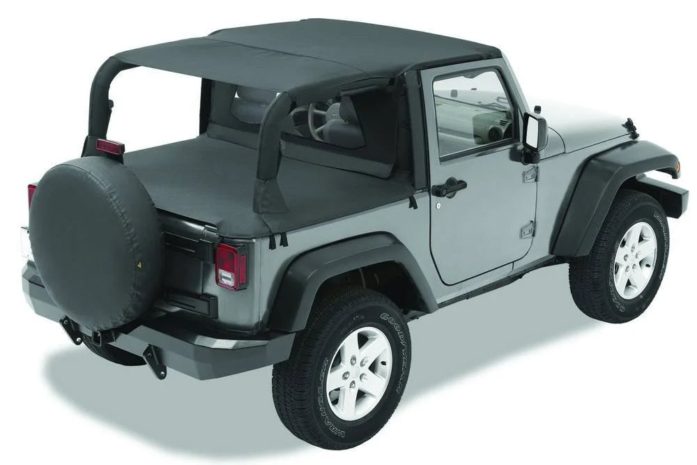 Bestop Header Bikini (Black Diamond) 52585-35 fits 2007-2009 Jeep Wrangler JK 2-Door