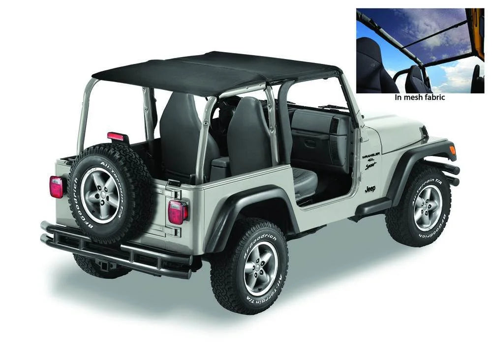 Bestop Header Bikini (Mesh) 52532-11 fits 2003-2006 Jeep Wrangler TJ