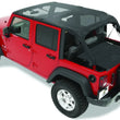 Load image into Gallery viewer, Bestop Header Bikini (Mesh) 52581-11 fits 2007-2009 Jeep Wrangler JK 4-Door - Side View