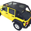 Load image into Gallery viewer, Bestop Header Cable Style Bikini (Mesh) 52594-11 fits 2010-2017 Jeep Wrangler JK 4-Door - Side View
