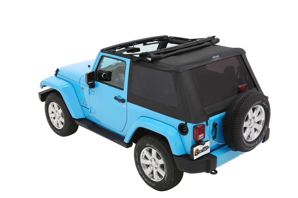 Bestop JEEP(R) Trektop - '07-18 Wrangler JK 2-Door (Black Twill) 56452-17