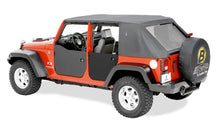Load image into Gallery viewer, Bestop Lower Fabric Doors - '07-18 Wrangler JK 4-Door (Rear Doors; Black Diamond) 53041-35