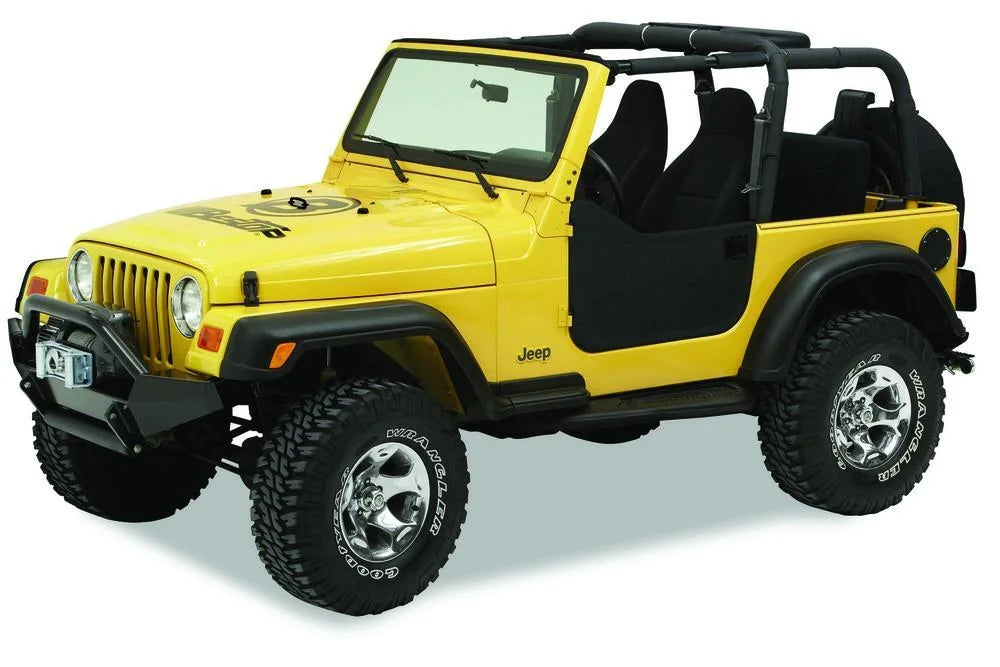 Bestop Lower Fabric Doors (Black Diamond) 53039-35 fits 1997-2006 Jeep Wrangler