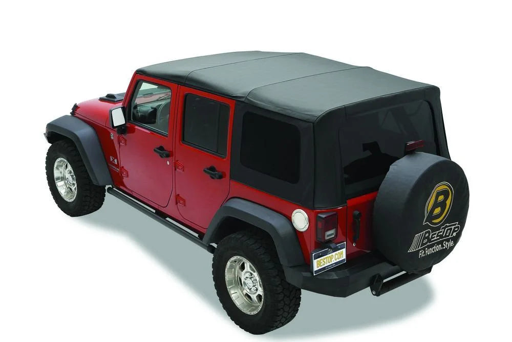Bestop Replace-A-Top(TM) for OEM Hardware 79147-35 fits 2010-2017 Jeep Wrangler - Side View