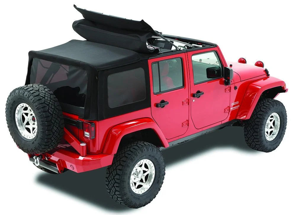 Bestop Replace-A-Top(TM) for OEM Hardware 79847-17 fits 2010-2017 Jeep Wrangler - Side View
