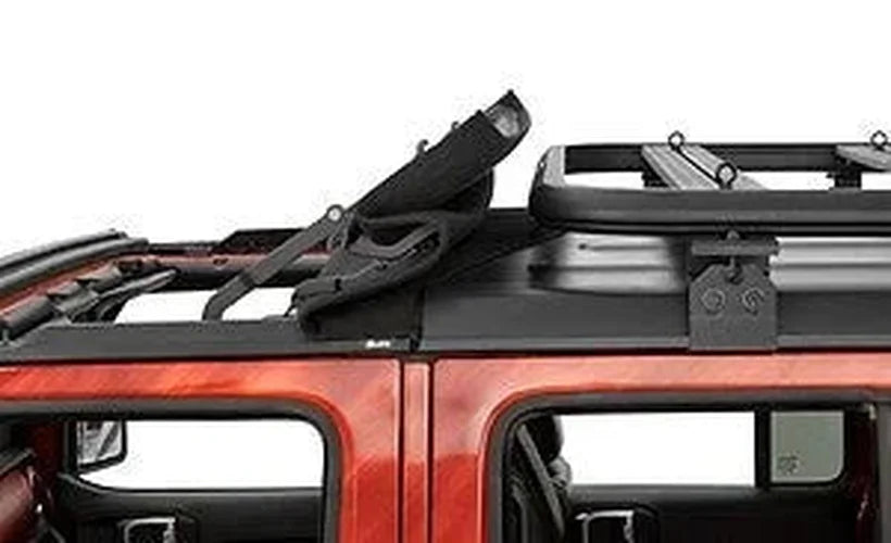 Bestop Roof Rack (Black) 41471-01 fits 2018-2022 Jeep Wrangler JL 4-Door - Side View