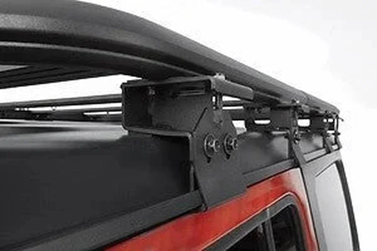 Bestop Roof Rack (Black) 41471-01 fits 2018-2022 Jeep Wrangler JL 4-Door - Back View
