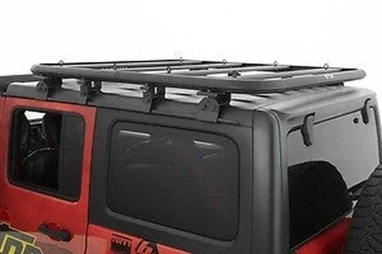 Bestop Roof Rack (Black) 41471-01 fits 2018-2022 Jeep Wrangler JL 4-Door - Installation View