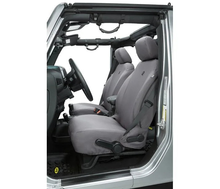 Bestop Seat Covers - 13-18 Wrangler JK; Front (Charcoal) 29283-09