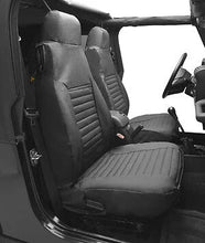 Load image into Gallery viewer, Bestop Seat Covers - Front (Charcoal / Gray) 29226-09 fits 1997-2002 Jeep Wrangler - Side View