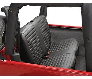 Bestop Seat Covers - Rear (Black Denim) 29221-15 fits 1997-2002 Jeep Wrangler - Side View