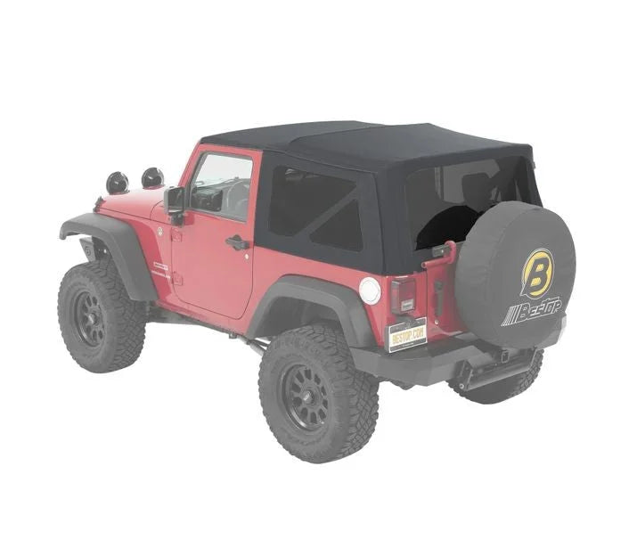 Bestop Supertop - '07-18 Wrangler JK 2-Door (Granite Grey Twill) 54822-70