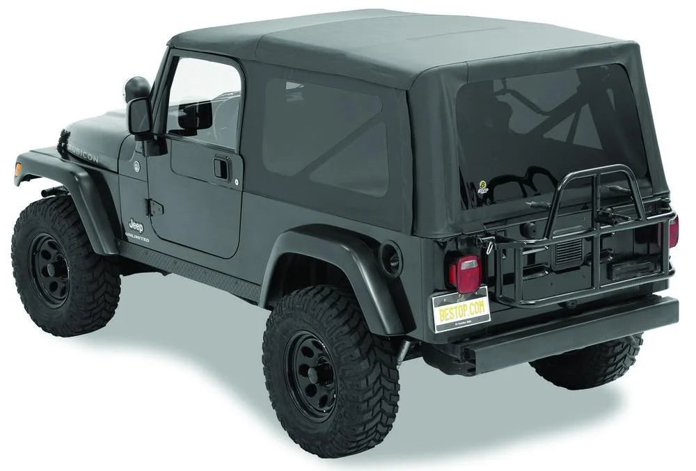 Bestop Supertop (Black Diamond) 54721-35 fits 2004-2006 Jeep Wrangler - Side View