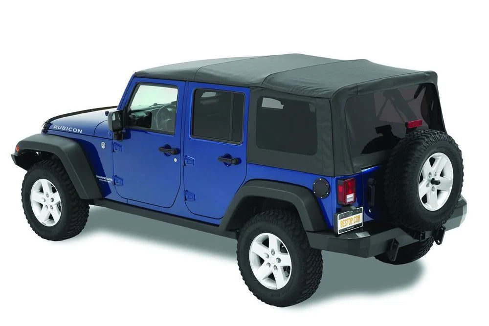 Bestop Supertop (Black Diamond) 54723-35 fits 2007-2017 Jeep Wrangler - Side View