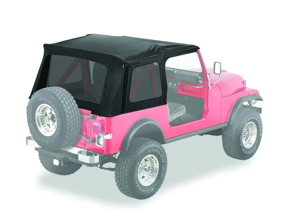 Bestop Supertop Classic - (Black Denim; Tinted Windows) 54599-15 fits 1976-1986 Jeep CJ7 / 1987-1995 Jeep Wrangler