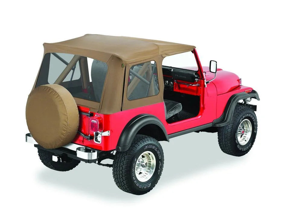 Bestop Supertop Classic - (Spice; Clear Windows) 51599-37 fits 1976-1986 Jeep CJ7 / 1987-1995 Jeep Wrangler