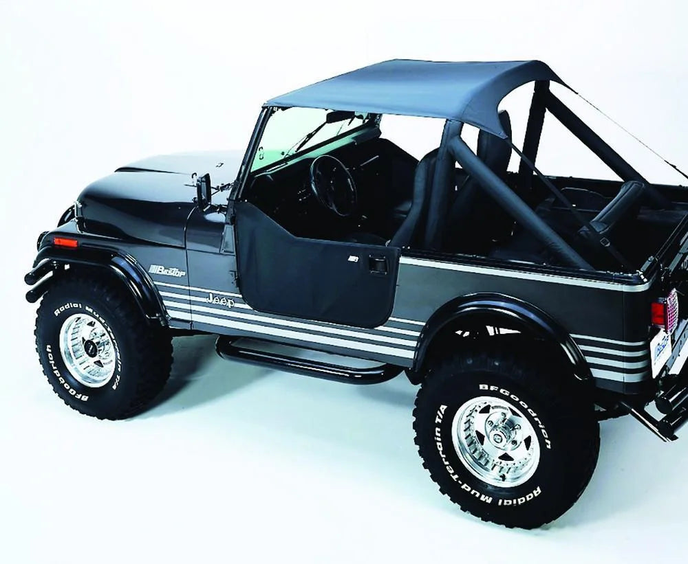 Bestop Traditional Bikini Top 52508-09 fits 1976-1986 Jeep CJ7 / 1981-1985 Jeep Scrambler / 1987-1991 Jeep Wrangler