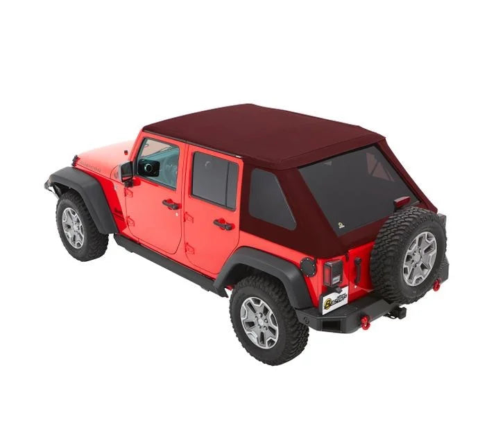 Bestop Trektop - '07-18 Wrangler JK 4-Door (Crushed Red Pepper Twill) 56853-68