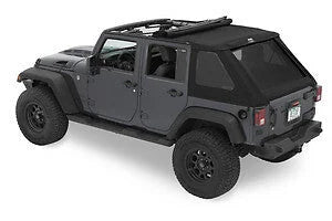 Bestop Trektop (Black Diamond) 56453-35 fits 2007-2018 Jeep Wrangler JK 4-Door - Installation View
