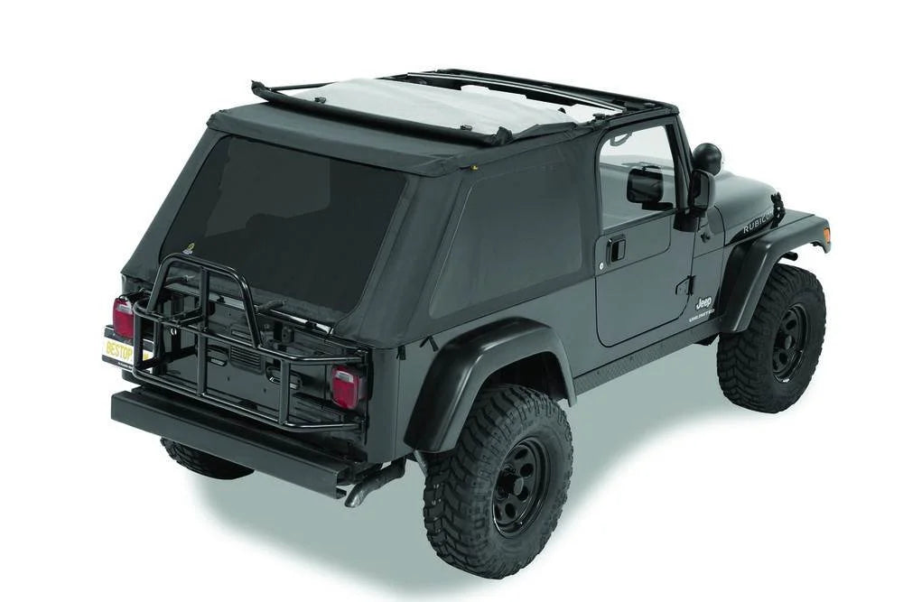 Bestop Trektop Black Diamond 56821-35 fits 2004-2006 Jeep Wrangler - Side View