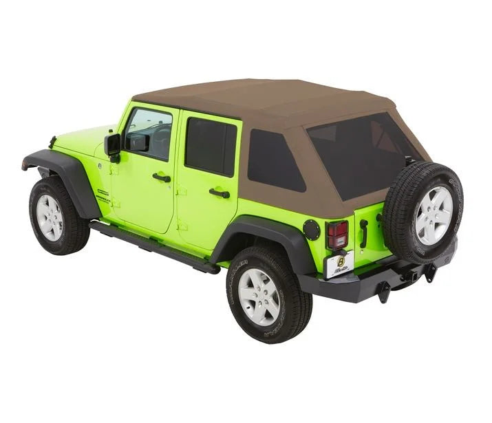 Bestop Trektop Glide - '07-18 Wrangler JK 4-Door (Tan Twill) 54923-71